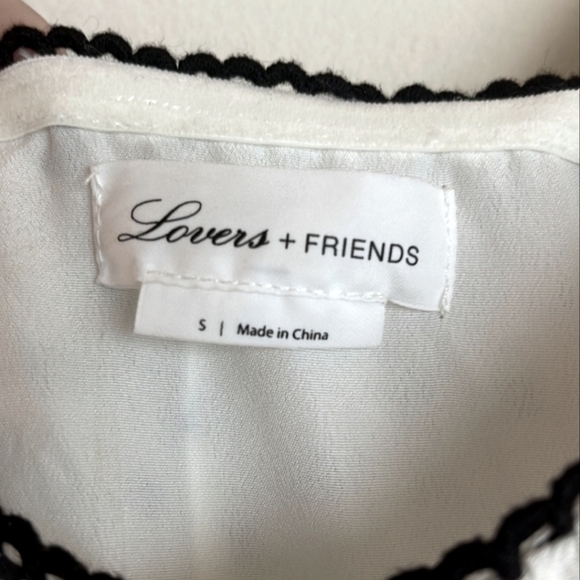 Revolve Alba Lovers and Friends polkadot white dress S - Picture 6 of 8